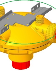 Adapterplatte für Nachrüstung von Druckregler L3220